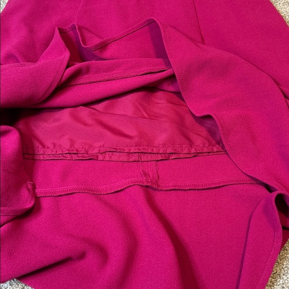 Magenta Ruffle Hem Dress - Picture 2 of 5